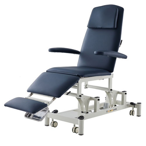 Cadeira de exame para podologia - PC series - Pacific Medical - elétrica / com altura regulável / com apoio para pernas