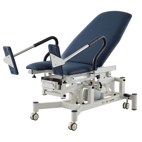 Mesa de exame para ginecologia - GC series - Pacific Medical - elétrica / com altura regulável / com rodízios