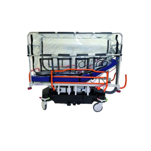 Carro-maca com cápsula de isolamento - MK 4 - Stretchers Industries - de isolamento / hidráulico / Trendelenburg