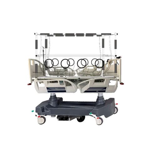 Cama hospitalar - MK 8 - Stretchers Industries - para cuidados intensivos / para isolamento / de contenção biológica