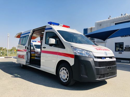 Ambulância furgão - ICU AUTOMOTIVE IMPORT EXPORT AND CONSULTING. - com oxigenoterapia / de 4 macas / a diesel