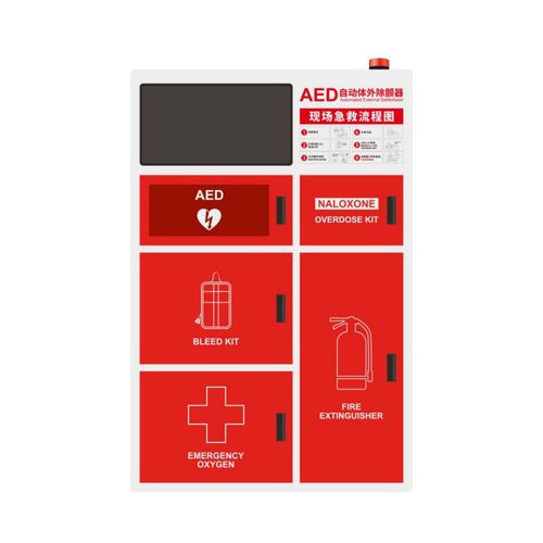 Armário para desfibrilador - FAS - Shenzhen WAP-health Technology - para botijões de gás / de primeiros socorros / com prateleiras