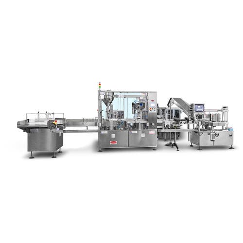 Envasadora de líquido - M100 - TGM - TECNOMACHINES srl - de garrafas / de tampas / para a indústria farmacêutica