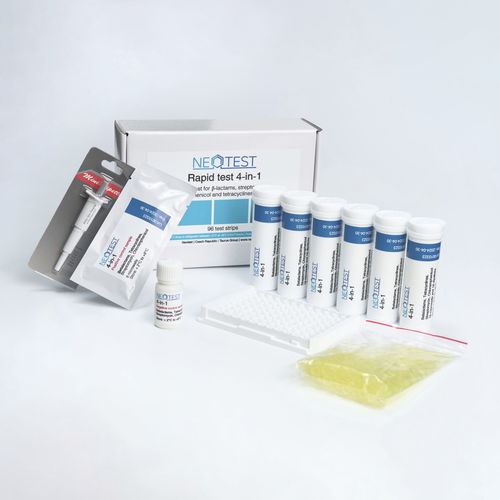 Teste rápido para teste de susceptibilidade antibiótica - 4-in-1 - Taurus Group - para leite / de imunocromatografia / com tira de teste