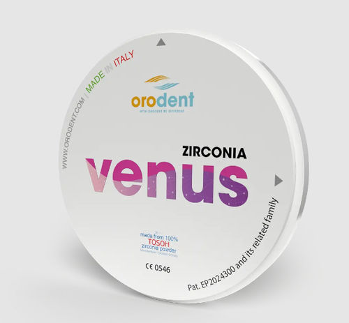 Material dentário em zircônia - Venus  - Orodent srl - para pontes dentárias / para coroas dentárias / para inlays dentários