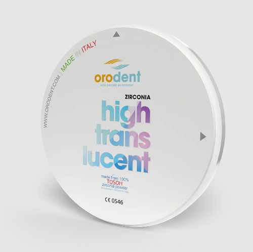 Material dentário em zircônia - Orodent srl - para pontes dentárias / para coroas dentárias / para laminação em cerâmica