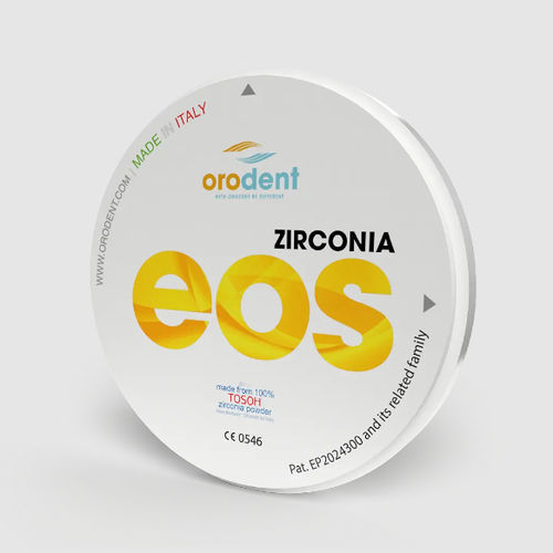 Material dentário em zircônia - Eos  - Orodent srl - para pontes dentárias / para coroas dentárias / para restauração dentária