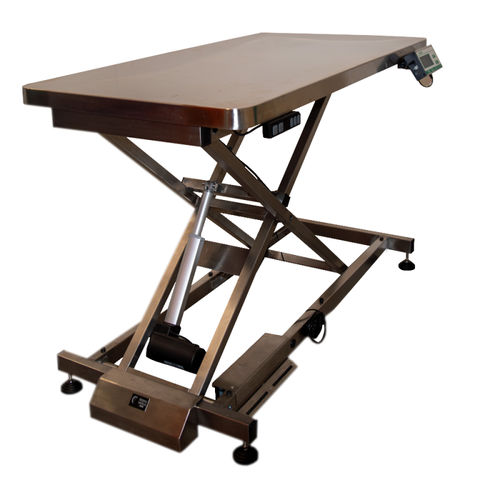 Mesa de exame para uso veterinário - Mano Medical - elétrica / com altura regulável / não articulada