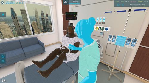 Software de gestão da medicação - UbiSim - para administração de medicação / para treinamento / de simulação