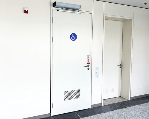 Porta de segurança - SLW-1-PWD - SLEEK - para hospital / de abrir / automática