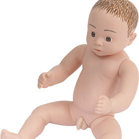 Manequim de treinamento para banho - doll Hikari - Sanwa Manufacturing - de bebê