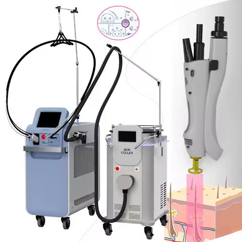 Aparelho de depilação a laser - CJ-Alex 755&1064 - Chengji Electronic Technology - Nd:YAG / Alexandrite / com carrinho