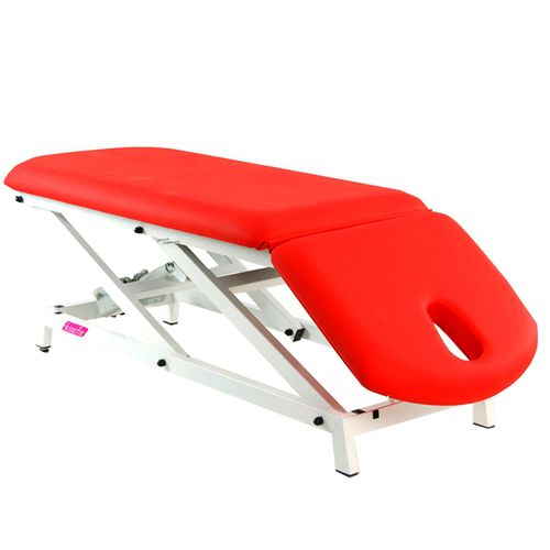 Mesa de exame para fisioterapia - 45199 - kinefis - hidráulica / com altura regulável / com encosto regulável