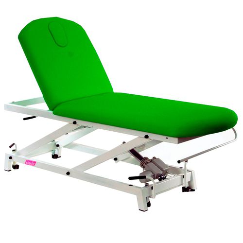 Mesa de exame para fisioterapia - 45198 - kinefis - hidráulica / com altura regulável / com encosto regulável