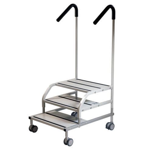 Escada auxiliar 2 degraus - Rini Medtech - 3 degraus / com corrimão