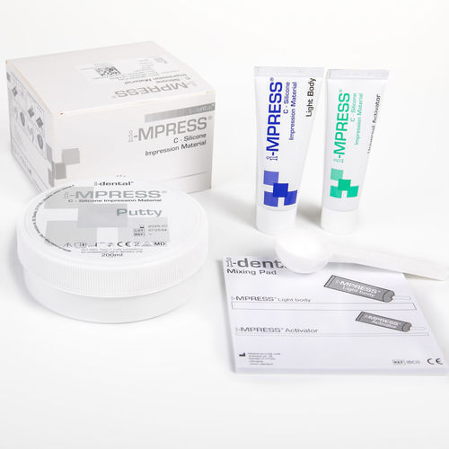 Kit de materiais dentários em silicone - i-MPRESS - i-dental - ortodôntico / para moldeira de impressão / para confecção de modelos