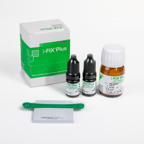 Cimento odontológico para inlays dentários - i-FIX Plus - i-dental - para onlays dentários / para bráquetes ortodônticos / para pontes dentárias