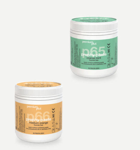 Material dentário em resina composta - P65 - premium pluspoland - de profilaxia dentária / para polimento de próteses dentárias / em pasta