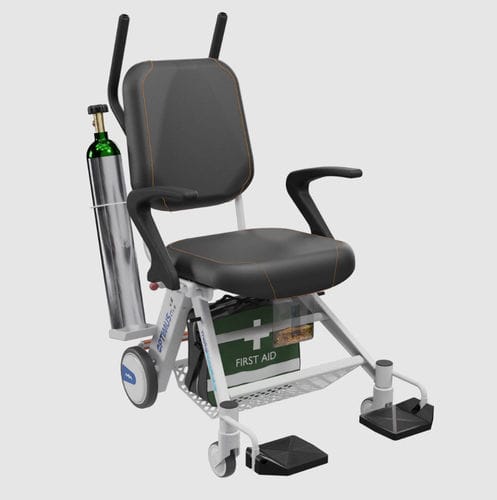 Cadeira de transferência de paciente para ambiente interno - MT 450 - Metahospitalar - para ambiente externo / com rodízios / com braços