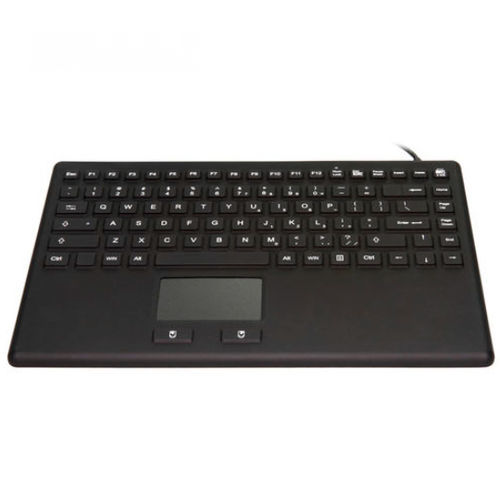 Teclado hospitalar com touchpad - JH-IKB870 - Jinghong Industrial - em silicone / lavável / desinfetável