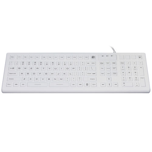 Teclado hospitalar com teclado numérico - JH-IKB310 - Jinghong Industrial - em silicone / USB / à prova de água