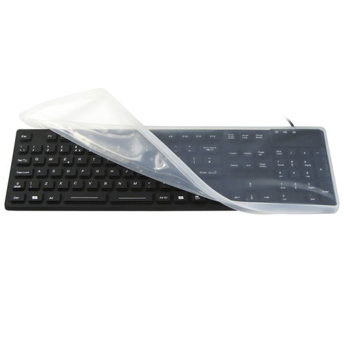 Teclado hospitalar com teclado numérico - JH-IKB105M - Jinghong Industrial - em silicone / à prova de água / selado