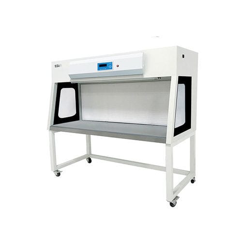Capela estéril hospitalar - CB 1600 H - Sujie Medical Equipment (Suzhou) Co., Ltd. - com rodízios / em aço inoxidável