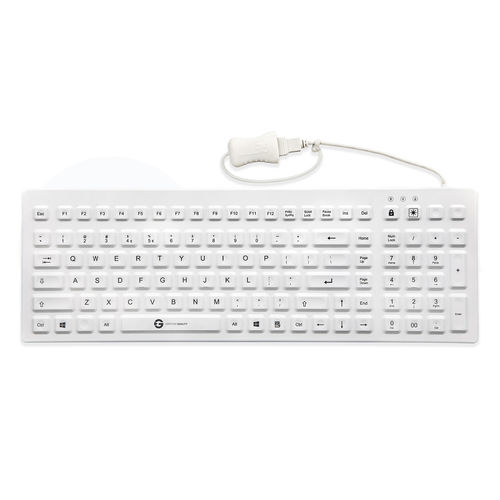 Teclado hospitalar com teclado numérico - PRIME PRO KSI-U10200 - GETT Asia Ltd. - em silicone / à prova de água / selado