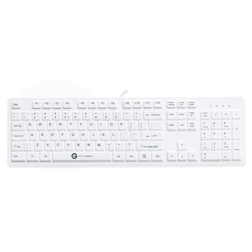 Teclado hospitalar com teclado numérico - PROTECT KSI-U10101 - GETT Asia Ltd. - USB