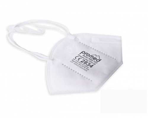 Máscara de proteção EN 149 - MNS-100 - Promed - PFF2 / sem filtro / semifacial