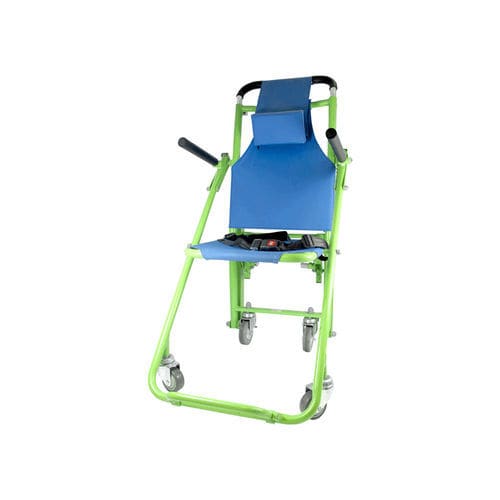 Cadeira de resgate para ambiente externo - EVACUSAFE - dobrável / com rodízios / para pessoas com mobilidade reduzida