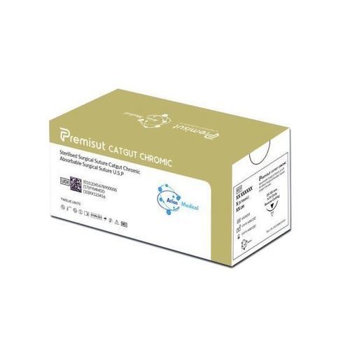 Fio de sutura absorvível - Premisut Catgut Chromic - Atlas Medical - para cirurgia oftalmológica / para cirurgia plástica / para cirurgia de tecidos moles