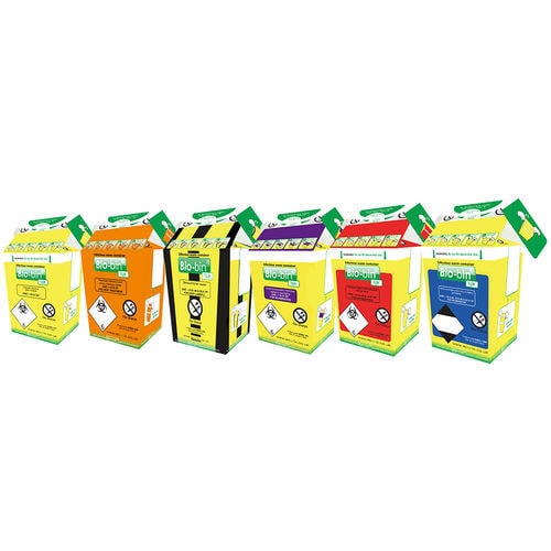 Container para resíduos contaminados - BEXBB1YL	 - Econix Ltd - em cartão
