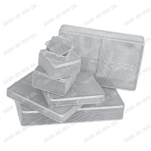 Cesto de esterilização para instrumentos - DJ-4344MMRL - DAUD JEE MFG. CO - perfurado / em aço inoxidável / aramado