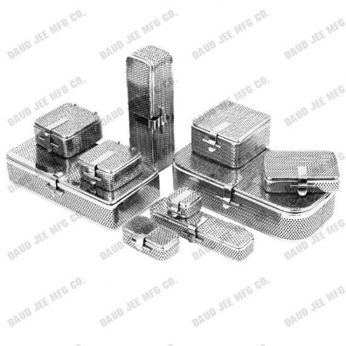 Bandeja de esterilização para instrumentos - DJ-23 series - DAUD JEE MFG. CO - perfurada / em aço inoxidável