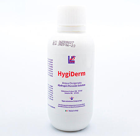 Detergente líquido - HygiDerm - Liofilchem S.r.l. - 1.000 ml / 250 ml / à base de peróxido de hidrogênio