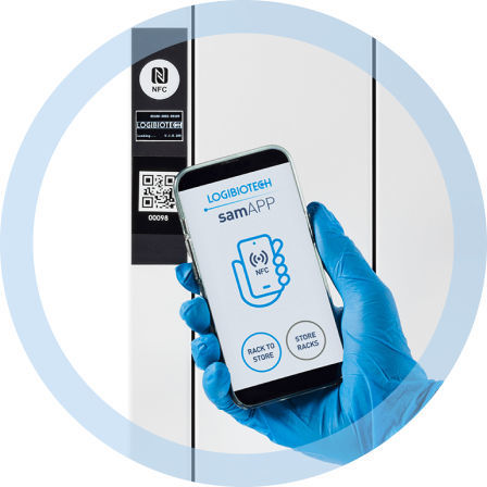 Aplicativo para Android de gestão - samAPP - LOGIBIOTECH SRL - de transporte / para laboratório de histologia / Android