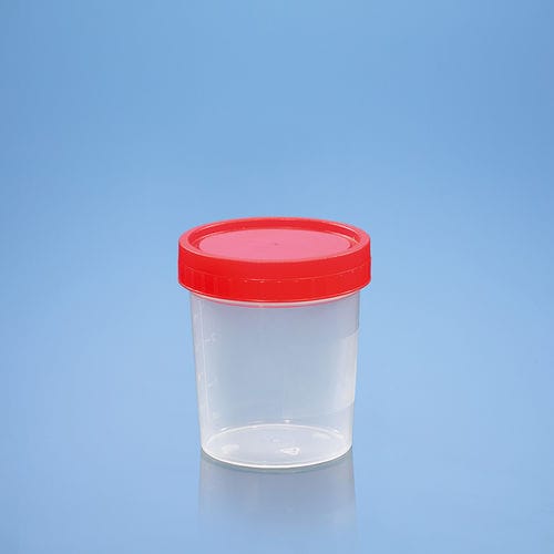Recipiente para amostras de laboratório - 022 series - 3K LABORATUVAR MEDİKAL PLASTİK LTD.ŞTİ. - urinário / em polipropileno / com tampa de rosca