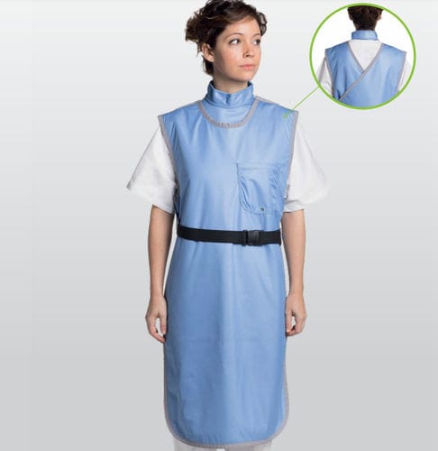 Avental de proteção radiológica para odontologia com proteção frontal - X-versus - Technotex Quality Fabrics SLU - com proteção traseira / com proteção lateral / 0,25 mm