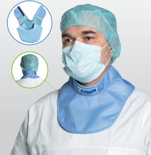 Colar de tireóide de proteção radiológica com proteção frontal - X-Versus - Technotex Quality Fabrics SLU - 0,35 mm