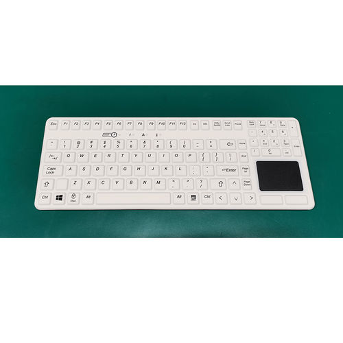 Teclado hospitalar com touchpad - K10 - Guangzhou GT-Interaction Technology Co., Ltd - em silicone / USB / antibacteriano