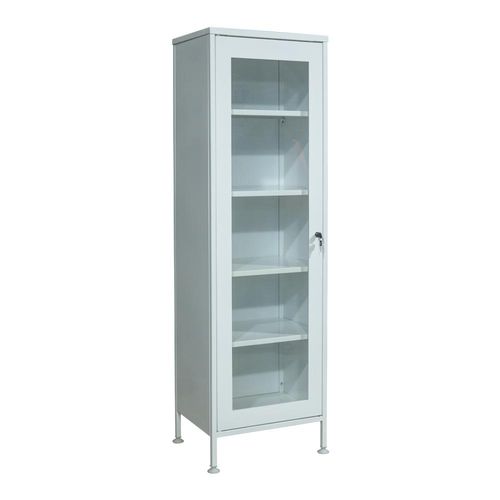 Armário para instrumentos médico-hospitalares - BL-1 - Zapovit - com prateleiras / com porta / com 1 porta