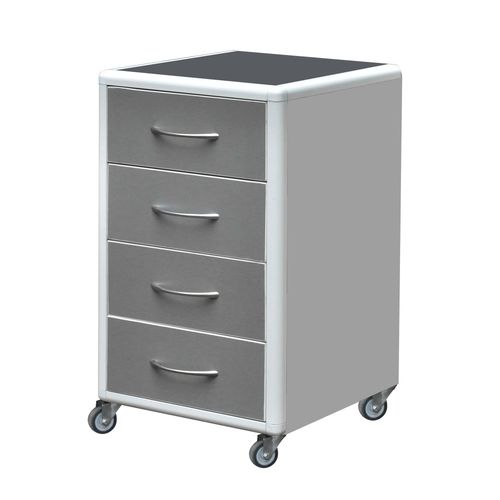 Mesa de cabeceira com rodízios - TA-3 - Zapovit - com gavetas