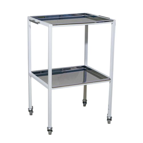Carrinho para sala de cirurgia - SIS - Zapovit - para instrumentos cirúrgicos / em aço inoxidável / móvel
