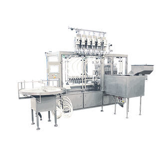 Sistema de enchimento e de selagem para a indústria farmacêutica - LF 106 - PLÜMAT Maschinenbau Vertriebs-GmbH - de garrafas / automático / linear