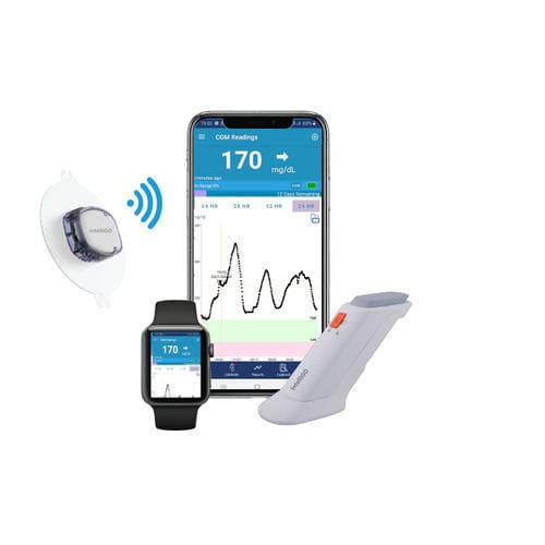Medidor de glicose contínuo - Intelligo BV - eletroquímico / com Bluetooth / para smartphone