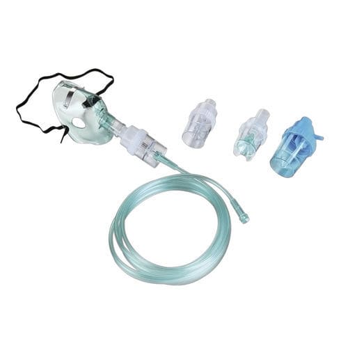 Máscara de nebulização em PVC - 35-S-12A - Secured Medical Direction - regulável / transparente / descartável