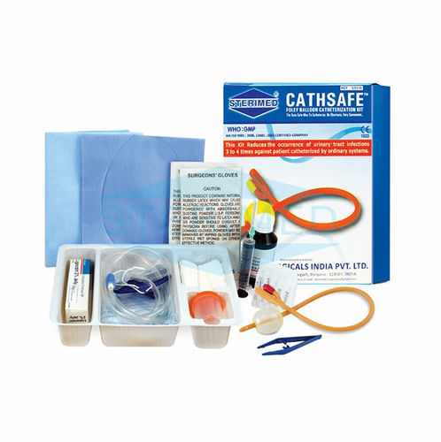 Kit de sondagem vesical - Cathsafe - SteriMed Medical Devices - descartável / estéril
