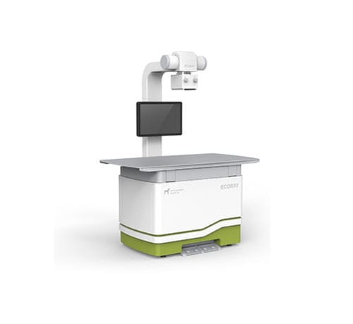Sistema de radiografia veterinária digital - HF-525Plus VET - ECORAY Co. - com mesa