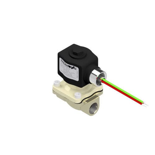 Válvula de gás - Thermoval - com solenoide / em aço inoxidável / em latão